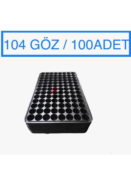 Viyol 5 Adet 104 Göz Fide Viyolü Fide Altlığı Tohum Yetiştirme Kabı