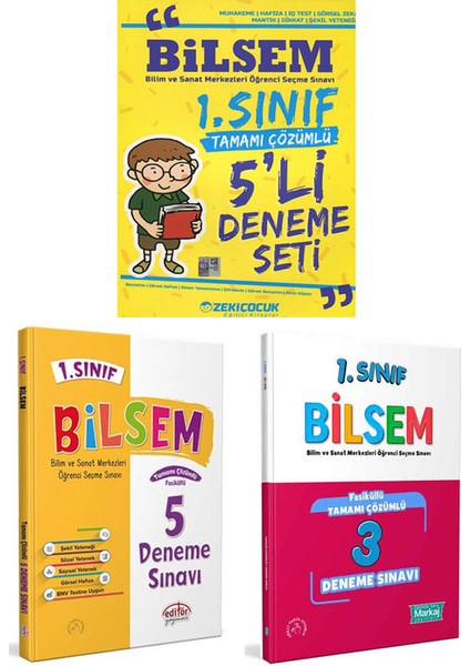 1. Sınıf BİLSEM Deneme Sınavı Seti