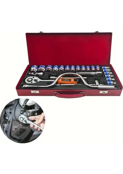 Elaletideposu GK-424S-12 24 Parça 1/2’’ Lokma Takımı
