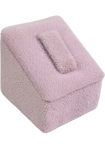 Yüzük Standı Üçlü Süet (Tırnaklı) 3x3,5 cm (3 Adet) Pembe fiyatları