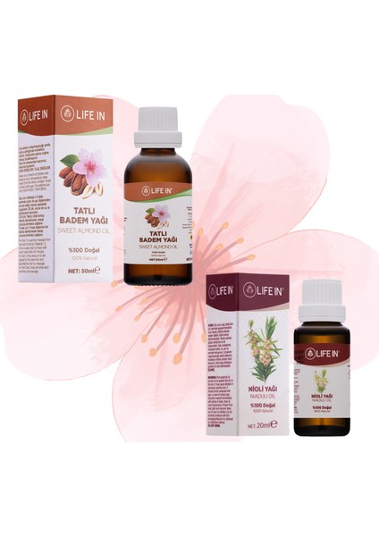 Nioli Yağı 20 ml - Tatlı Badem Yağı 50 ml 2li Set