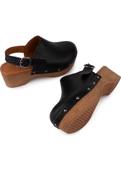 Modern Rahat Taban Takunya Sandalet Siyah 7607