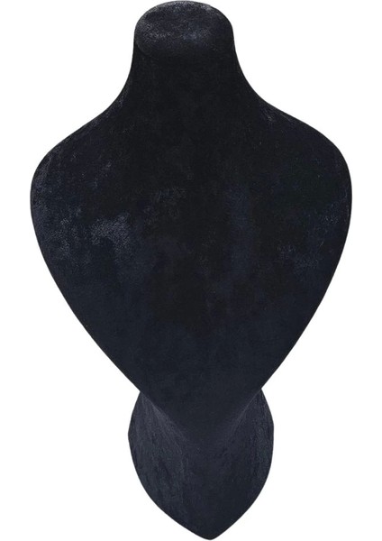 Inci Kolye & Gerdanlık Sergileme Mankeni Siyah Süet 34 cm 3.boy