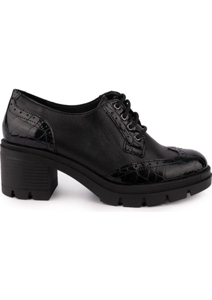 Deri Bağlı Oxford Spor Butti Ayakkabı Siyah 2150 modelleri