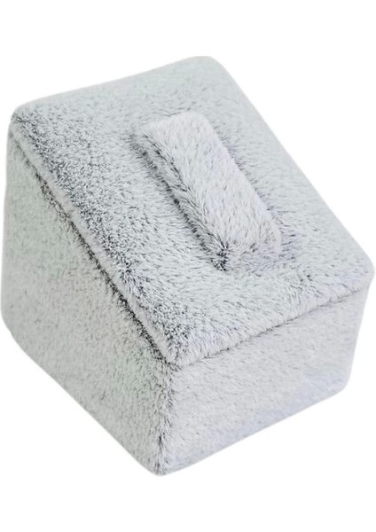 Yüzük Standı Tekli Süet (Tırnaklı) 3x3,5 cm Gri modelleri