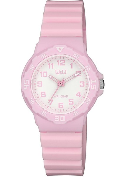 Qq V07A-007VY 10 Atm Suya Dayanıklı Plastik Kordonlu Çocuk Kol Saati