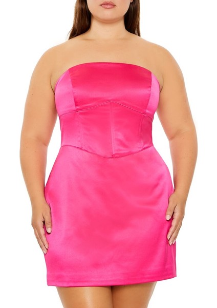 F21 Plus Size Korse Mini Elbise