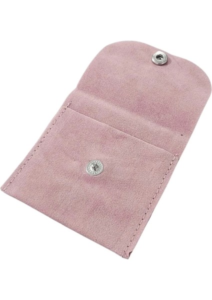 Kadife (Süet) Zarf Kese Pudra 25 Adet 7x7 cm Boy Takı, Altın Kesesi (Çıtçıtlı)
