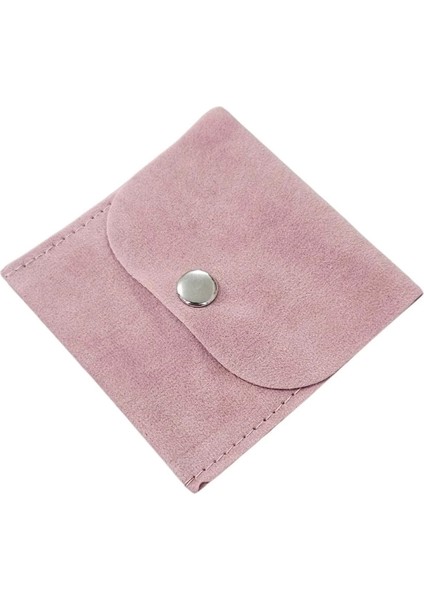 Kadife (Süet) Zarf Kese Pudra 25 Adet 7x7 cm Boy Takı, Altın Kesesi (Çıtçıtlı)