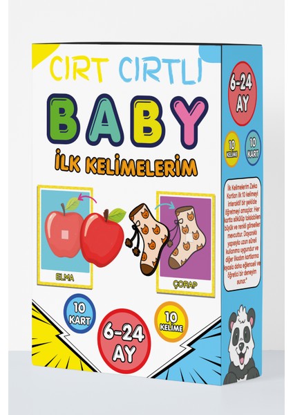 6-24 Ay Cırt Cırtlı Baby Ilk Kelimelerim Zeka Kartları