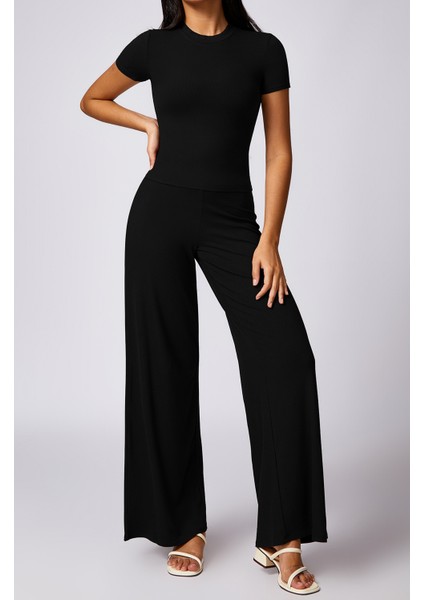 Kadın Fitilli Geniş Paça Tayt Pantolon fiyatları