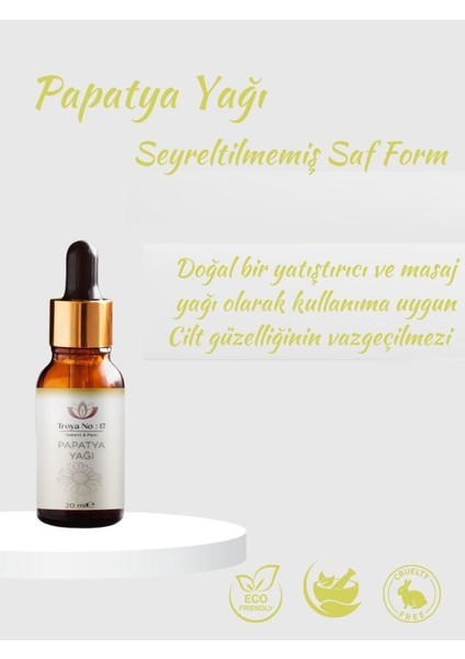 Papatya Yağı %100 Doğal ve Seyreltilmemiş 20 ml