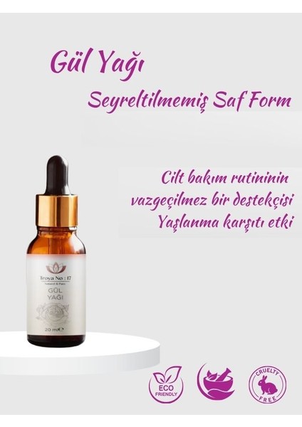 Gül Yağı %100 Doğal ve Seyreltilmemiş 20 ml