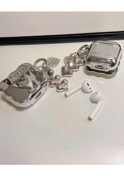 IPhone Pro/pro2 Nesil Uyumlu Koruyucu Bluetooth Kulaklık Kılıfı Aynali Kalp Figürlü fiyatları