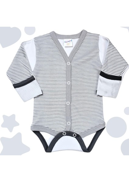 Önden Çıtçıtlı Kız Bebek Çıtçıtlı Body Zıbın
