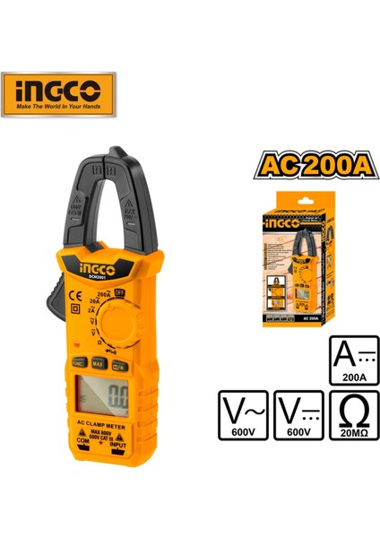 DCM2001 Ac Dijital Pens Metre