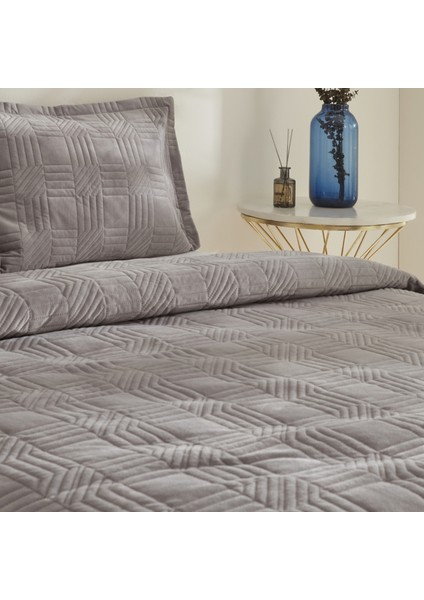 Sally Tek Kişilik Yatak Örtüsü Seti Gri fiyatları