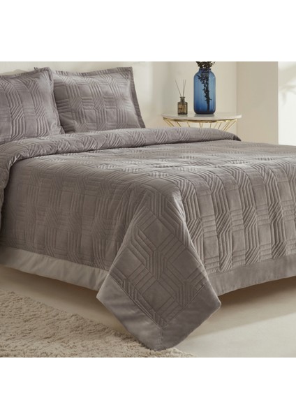 Sally Tek Kişilik Yatak Örtüsü Seti Gri modelleri