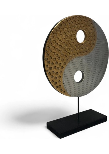 Ying Yang Gold Gümüş Ev Dekoru Büyük