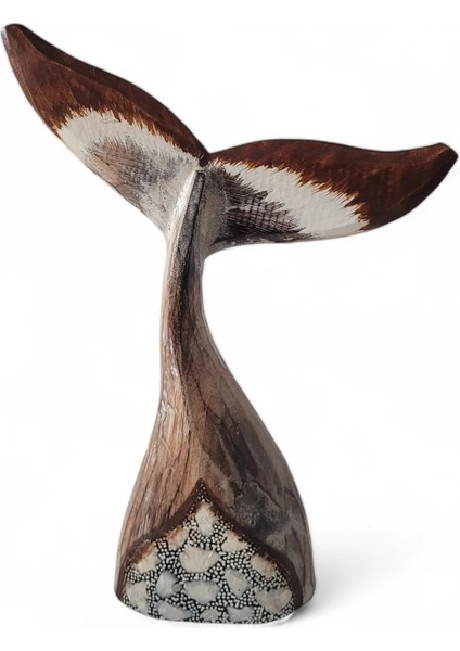 Balık Kuyruğu Sedefli Tahta Biblo Büyük modelleri