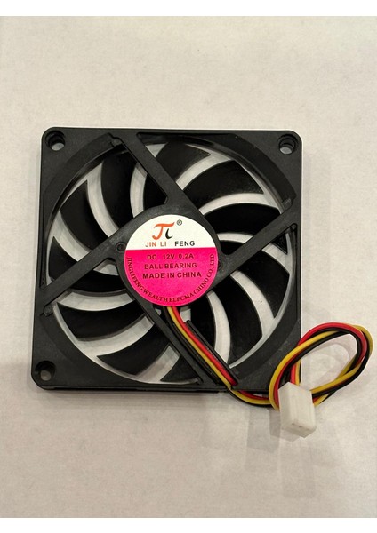 8 cm Ince Fan 8 cm 3 Pinli Fan 12 Volt 8 cm 3 Pin Fan 8X8X1 cm