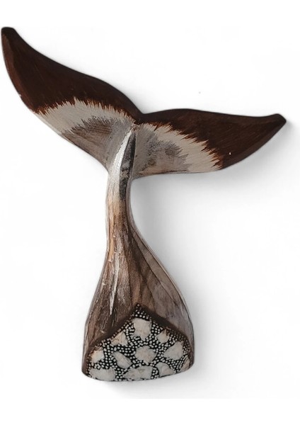 Balık Kuyruğu Sedefli Tahta Biblo Orta fiyatları