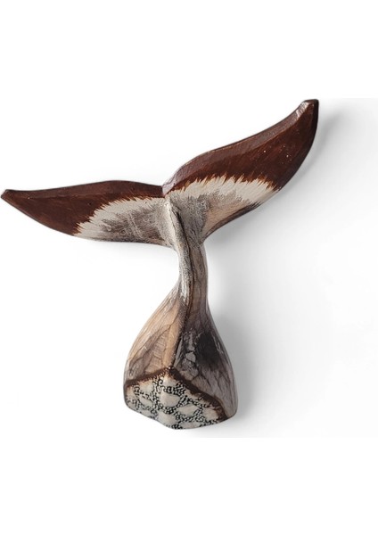 Balık Kuyruğu Sedefli Tahta Biblo Orta modelleri