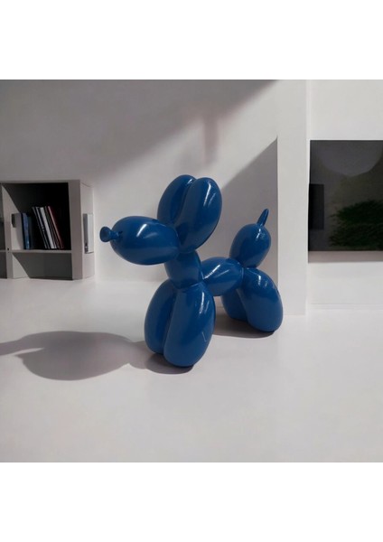 Balon Köpek Biblo Küçük Mavi