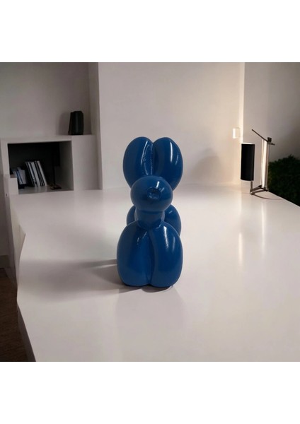 Balon Köpek Biblo Küçük Mavi
