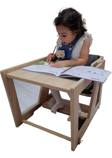 Montessori Mama Sandalyesi Ahşap Mama Sandalyesi Katlanır Mama Sandalyesi Etkinlik Masa Sandalyesi fırsatları