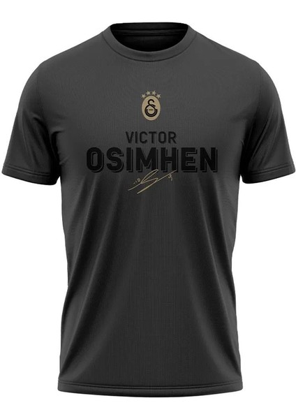 Lisanslı V.osimhen Artwork T-Shirt Aslan Ahşap Kutulu