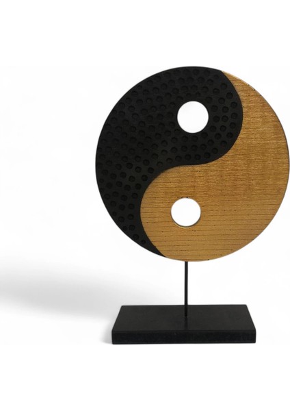 Ying Yang Sarı Siyah Ev Dekoru Küçük
