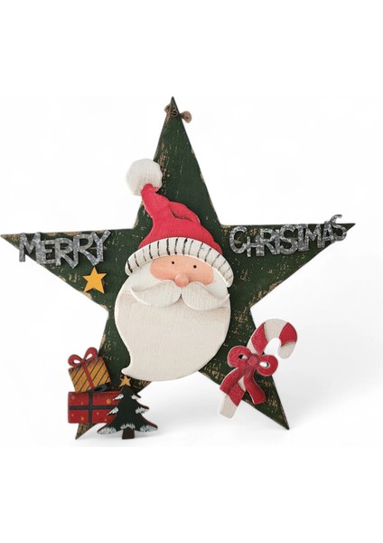 Büyük Yıldız Noel Baba Yılbaşı Dekor