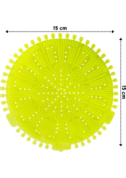 Limon Kokulu Pisuvar Süzgeci Pisuvar, Küvet ve Lavabolar Için 15 x 15 cm