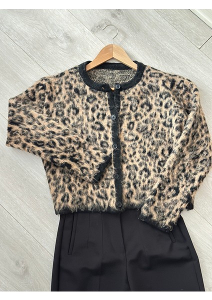 Marka Model Sakallı Hırka - Leopar