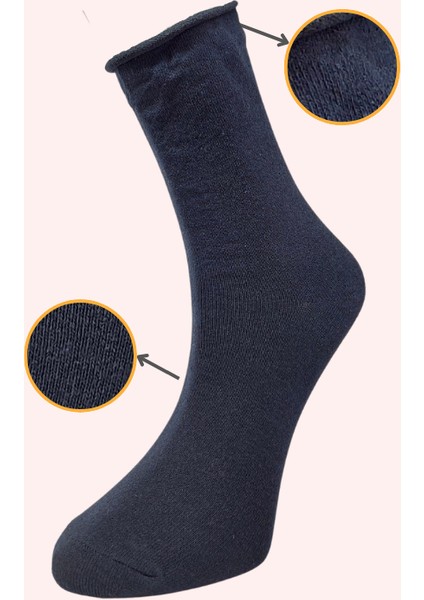 Unisex 6 Çift Pamuklu Lastiksiz Esnek Ayağı Sıkmayan Şeker Çorabı