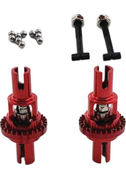 2 Rc Ön ve Diferansiyel Yükseltme Wltoys 1:28 284161 Kırmızı (Yurt Dışından)