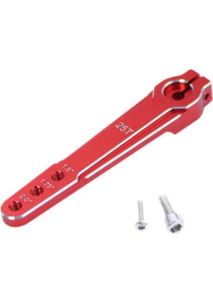 25T Servo Kol Evrensel Anodize Yüzey Rc Servo Rc Uçak Uçak Kırmızı (Yurt Dışından)