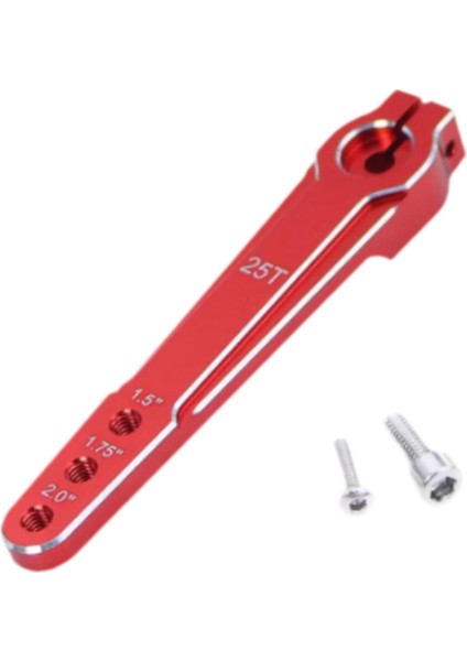 25T Servo Kol Evrensel Anodize Yüzey Rc Servo Rc Uçak Uçak Kırmızı (Yurt Dışından)