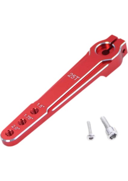 25T Servo Kol Evrensel Anodize Yüzey Rc Servo Rc Uçak Uçak Kırmızı (Yurt Dışından)