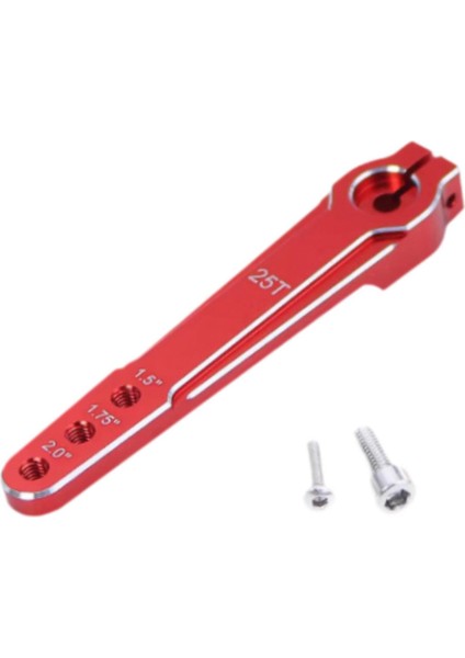 25T Servo Kol Evrensel Anodize Yüzey Rc Servo Rc Uçak Uçak Kırmızı (Yurt Dışından)