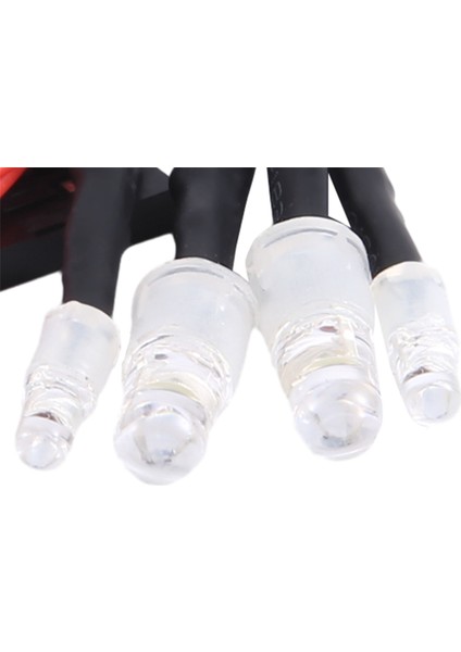 4 Rc LED Işık Kiti Için 1/10 Rc Araba Kamyon Paletli Rc Modeli Drift Araba Far Arka Lambası, 5mm ve 3mm, Beyaz Kırmızı (Yurt Dışından) fırsatları