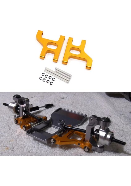 Adet Metal Ön Süspansiyon Kolu Salıncak Kolları 1/10 Rc Paletli Araba CC01 Cc-01 Yükseltme Parçaları Aksesuarları, Siyah (Yurt Dışından) indirimleri