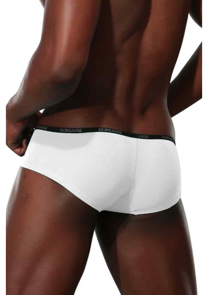 Erkek Modal Torbalı Ince Bel Bantlı Mini Paça Boxer 1781