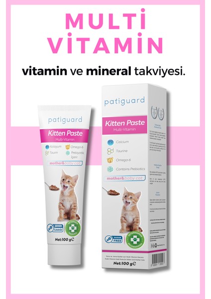 Kitten Paste 100G Yavru &anne Kedi Multivitamin Malt Macun