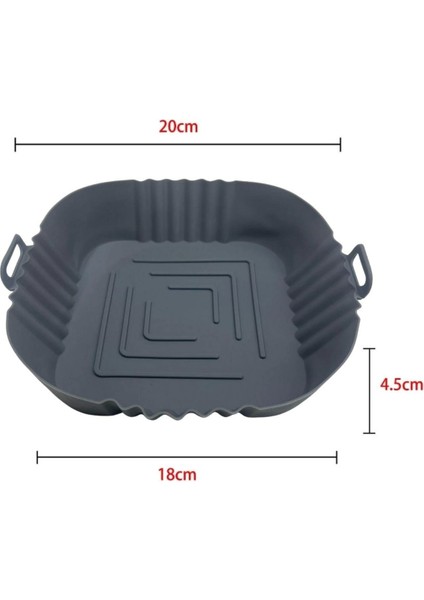Fritöz Afryer ve Fırın Silikon Pişirme Matı 20 cm Kare fiyatları