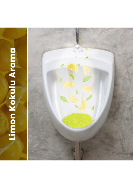 Limon Kokulu Pisuvar Süzgeci - 4 Adet - Pisuvar, Küvet ve Lavabolar Için 15X15 cm fırsatları