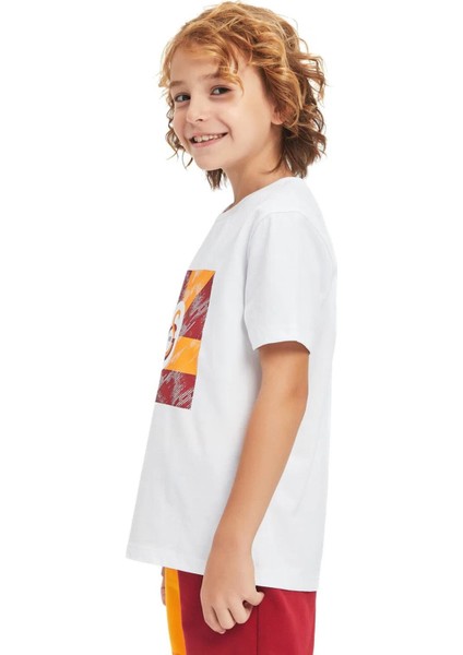 Lisanslı Logolu Beyaz Çocuk T-Shırt Aslan Ahşap Kutulu fırsatları