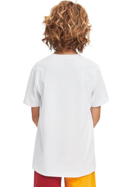 Lisanslı Logolu Beyaz Çocuk T-Shırt Aslan Ahşap Kutulu indirimleri