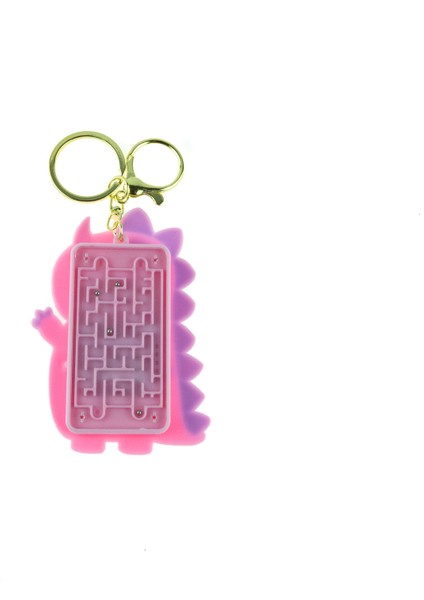 Hesap Makinesi Dino Mini Anahtarlıklı Labirent Oyunlu Pembe fiyatları